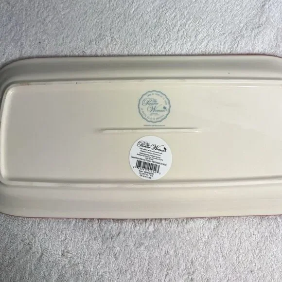 Pioneer Woman Sweet Rose Narrow Platter 14x7 Serving Tray - Picture 9 of 10